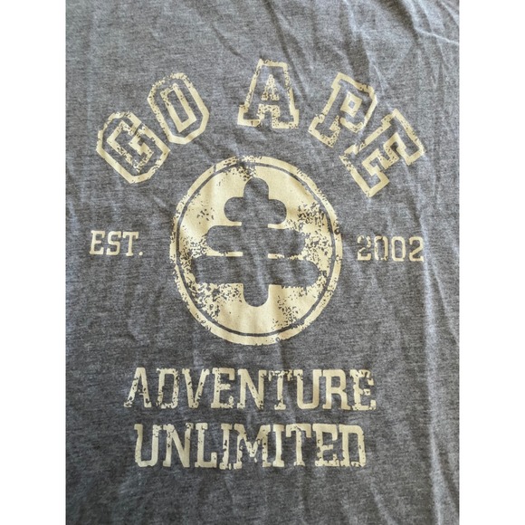 Go Ape T Shirt Men XL Grey Adventure Unlimited Live Life Adventurously - Picture 2 of 7